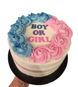 Gender reveal cake